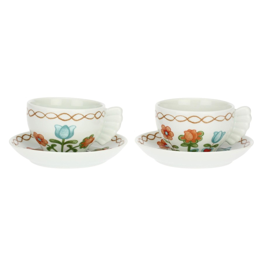 Kitchen THUN Set Of Cups And Coffed Cups  Set With 2 I Classici Thun Mugs,  Medium – Porseleinshop